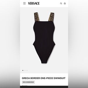 Versace swimsuit, brand new, black, size: IT 2